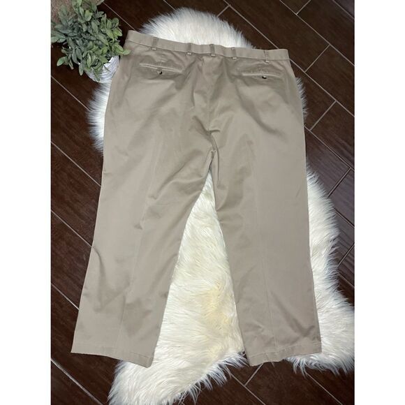 Jos. A. Bank khaki pleated front pants sz 44X30 - Picture 3 of 6